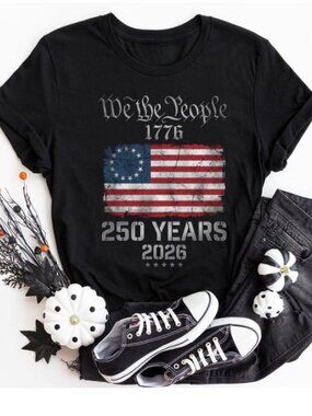 We The People 250 Years of Freedom, Patriotic Tee